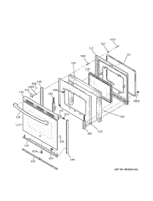Door parts for Ge Range JBS60DKAWW from AppliancePartsPros.com