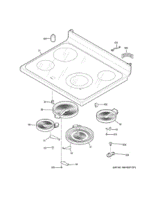Cooktop parts for Ge Range JBS60DKAWW from AppliancePartsPros.com