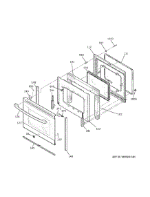 Door parts for Ge Range JBS60RKCSS from AppliancePartsPros.com
