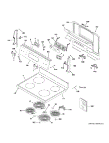 Control Panel Cooktop parts for Ge Range JBS62RW1SS from AppliancePartsPros.com