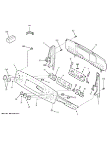 Control Panel parts for Ge Range JBS65DF1BB from AppliancePartsPros.com