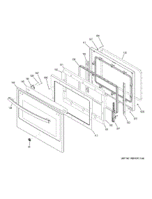 Door parts for Ge Wall Oven JCT5000SF5SS from AppliancePartsPros.com