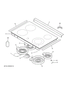 Cooktop parts for Ge Range JD630DF9BB from AppliancePartsPros.com