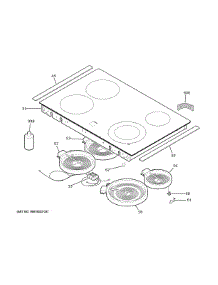 Cooktop parts for Ge Range JD630DT3BB from AppliancePartsPros.com