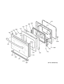 Door parts for Ge Range JD630ST3SS from AppliancePartsPros.com