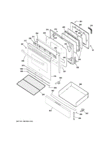 Door Drawer Parts parts for Ge Range JGB635DEK6BB from AppliancePartsPros.com