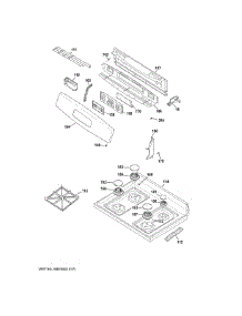 Control Panel Cooktop parts for Ge Range JGB635DEK7WW from AppliancePartsPros.com