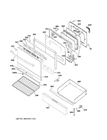 Door Drawer Parts parts for Ge Range JGB635REK6SS from AppliancePartsPros.com
