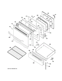 Door Drawer Parts parts for Ge Range JGB640DEF3WW from AppliancePartsPros.com