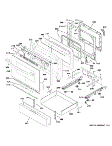 Door Drawer Parts parts for Ge Range JGB660DP1WW from AppliancePartsPros.com