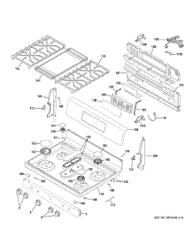 Control Panel Cooktop parts for Ge Range JGB660DP1WW from AppliancePartsPros.com