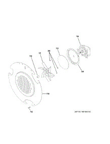 Convection Fan parts for Ge Range JGB700DEJ5WW from AppliancePartsPros.com
