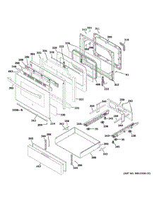 Door Drawer Parts parts for Ge Range JGB735FP1DS from AppliancePartsPros.com