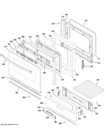Door Drawer Parts parts for Ge Range JGBS30DEK3WW from AppliancePartsPros.com