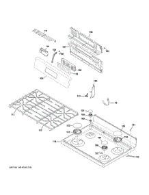 Control Panel Cooktop parts for Ge Range JGBS62DEK2BB from AppliancePartsPros.com