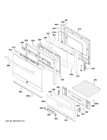 Door Drawer Parts parts for Ge Range JGBS62REK2SS from AppliancePartsPros.com