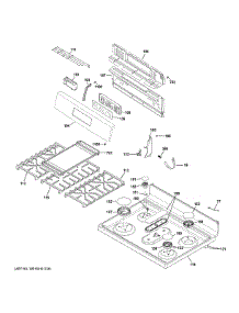 Control Panel Cooktop parts for Ge Range JGBS66DEK5WW from AppliancePartsPros.com
