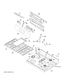 Control Panel & Cooktop parts for Ge Range JGBS66DEK7WW from AppliancePartsPros.com
