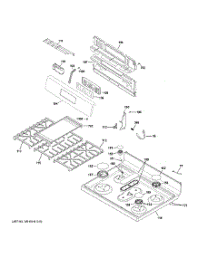 Control Panel Cooktop parts for Ge Range JGBS66DEK8BB from AppliancePartsPros.com