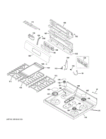 Control Panel Cooktop parts for Ge Range JGBS66FEK3DS from AppliancePartsPros.com