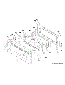 Upper Door parts for Ge Range JGBS86SP3SS from AppliancePartsPros.com