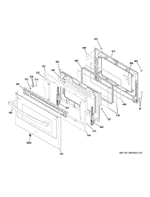 Lower Door parts for Ge Range JGBS86SP4SS from AppliancePartsPros.com