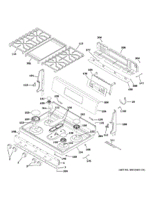 Control Panel Cooktop parts for Ge Range JGBS86SP5SS from AppliancePartsPros.com