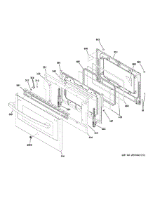 Lower Door parts for Ge Range JGBS86SP5SS from AppliancePartsPros.com