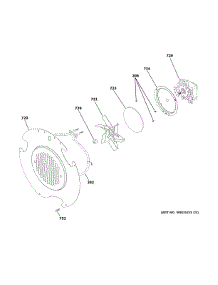 Convection Fan parts for Ge Range JGBS86SP5SS from AppliancePartsPros.com