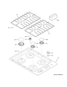 Knob Stainless parts for Ge Cooktop JGP3030SL3SS from AppliancePartsPros.com