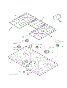 Knob Black parts for Ge Cooktop JGP3036DL4BB from AppliancePartsPros.com
