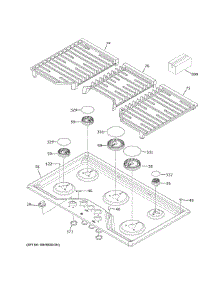 Knob Stainless parts for Ge Cooktop JGP5036SL4SS from AppliancePartsPros.com