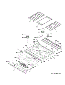 Control Panel Cooktop parts for Ge Range JGS760FP4DS from AppliancePartsPros.com
