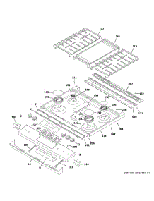 Control Panel Cooktop parts for Ge Range JGSS66EEL5ES from AppliancePartsPros.com