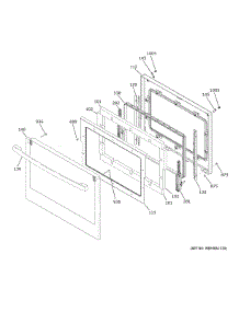 Upper Door parts for Ge Wall Oven JKD5000DN3BB from AppliancePartsPros.com