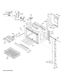 Gasket Oven Door parts for Ge Wall Oven JKD5000SV2SS from AppliancePartsPros.com