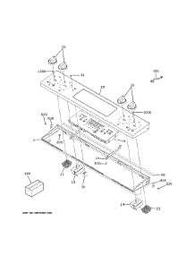 Control Panel parts for Ge Range JS645SL9SS from AppliancePartsPros.com
