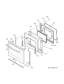 Door parts for Ge Range JS760SP8SS from AppliancePartsPros.com