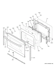 Lower Door parts for Ge Range JSS86SP8SS from AppliancePartsPros.com