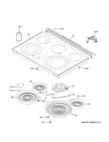 Cooktop parts for Ge Range JSS86SP8SS from AppliancePartsPros.com