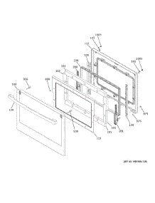 Upper Door parts for Ge Wall Oven JTD3000DN2BB from AppliancePartsPros.com