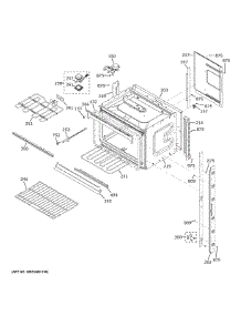 Oven Door Gasket parts for Ge Wall Oven JTD3000DN4WW from AppliancePartsPros.com