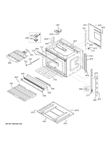 Oven Door Gasket parts for Ge Wall Oven JTS3000DN3WW from AppliancePartsPros.com
