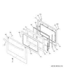 Door parts for Ge Wall Oven JTS5000DN1BB from AppliancePartsPros.com