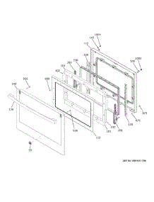Door parts for Ge Wall Oven JTS5000DV2BB from AppliancePartsPros.com