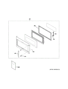 Door Parts parts for Ge Microwave JVM3160DF5WW from AppliancePartsPros.com