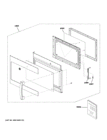 Door Parts parts for Ge Microwave JVM3160RT2SS from AppliancePartsPros.com