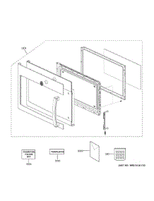 Door Parts parts for Ge Microwave JVM3162RJ6SS from AppliancePartsPros.com