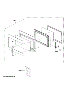 Door Parts parts for Ge Microwave JVM6175BL7TS from AppliancePartsPros.com