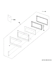 Door Parts parts for Ge Microwave JVM7195FL2DS from AppliancePartsPros.com